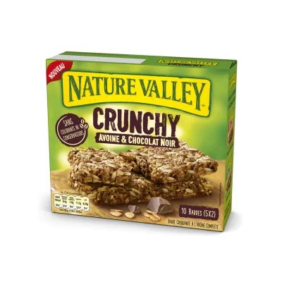 Crunchy Oat & Dark Chocolate Cereal Bars 5x2 - NATURE VALLEY