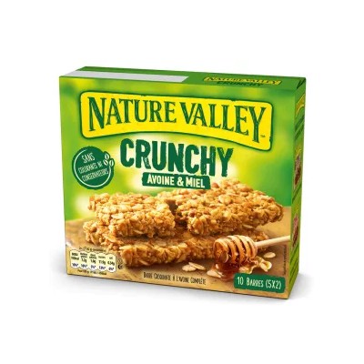 Barres Céréales Avoine & Miel Crunchy 5X2 - NATURE VALLEY