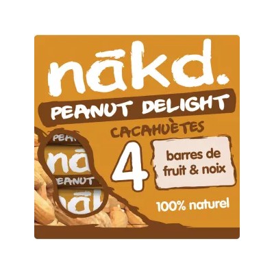 Barritas de Cacahuete | Barritas de Frutas y Frutos Secos Crudos 4 x 35 g - NAKD