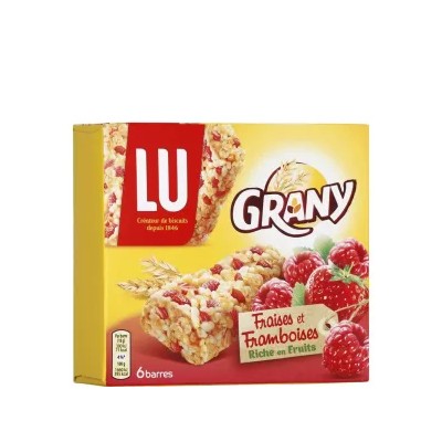 Grany Fresa y Frambuesa 6 x 108 g - LU