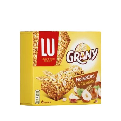Barres De Céréales Aux Noisettes Grany 125g - Lu