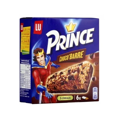 3-Grain Bars with Chocolate Chips x6 125g - PRINCE