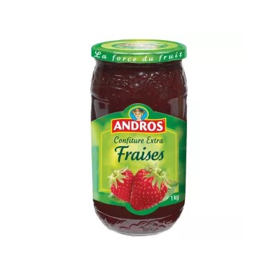 Confiture Fraise 1kg - Andros