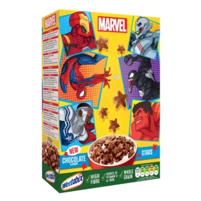 Chocolate Stars Marvel Cereal 375g - WEETABIX