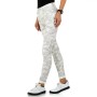 Jeans Femme camouflage stretch silver