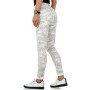 Jeans Femme camouflage stretch silver