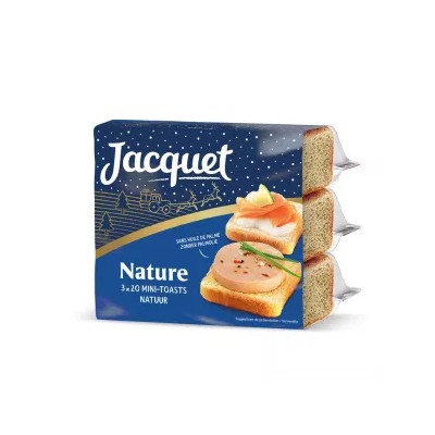 Mini Toast Canape Nature 255g - JACQUET