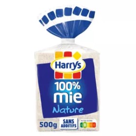 Plain Sliced ​​Bread x12 500g - HARRY'S