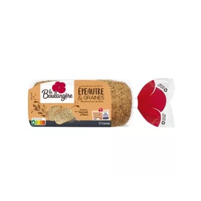 Spelt Bread with Sunflower and Poppy Seeds 260g - LA BOULANGERE