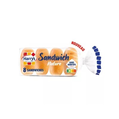 Pan de Sándwich Simple (Paquete de 8) - HARRY'S