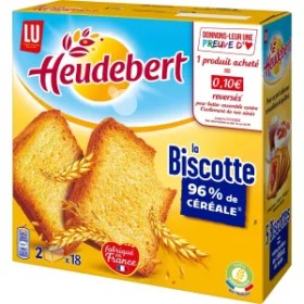 Heudebert Biscotte 96% Cereals 290g - LU