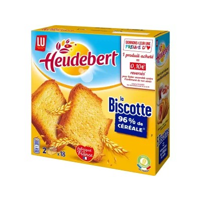 Heudebert Biscotte 96% Cereals 290g - LU