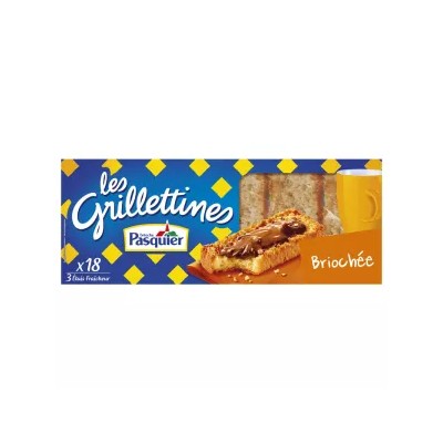 Grillettines Brioche Toasts x18 240g - PASQUIER