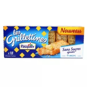 Pasquier No Added Sugar Wheat Grilletine 255g