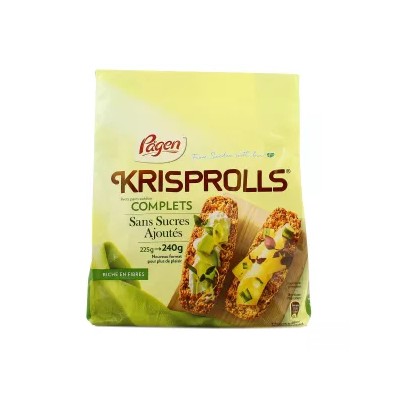 Petits Pains Suédois Complets Sans Sucres Ajoutés, 240g - KRISPROLLS