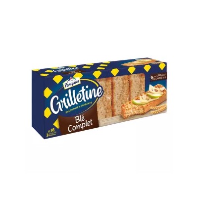 Grilletine Whole Wheat X18 242g - PASQUIER
