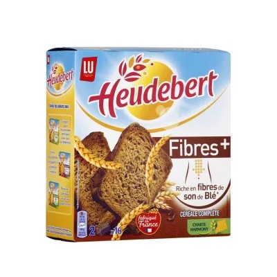 Bizcochos integrales con fibra + 280 g - HEUDEBERT