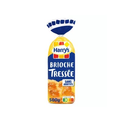 Brioche Tressée Nature Sans Additif 450g - HARRYS