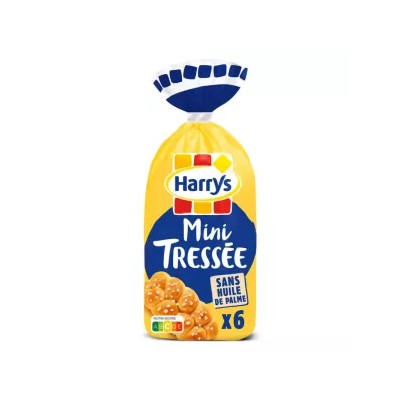 Mini Panecillos Brioche Trenzados con Azúcar Perlado x6 210 g - HARRYS