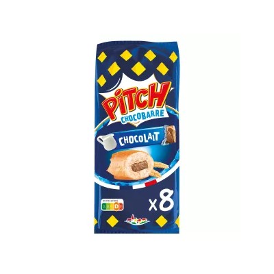 Barras de Chocolate con Leche y Pitch Brioche x8 300 g - BRIOCHE PASQUIER