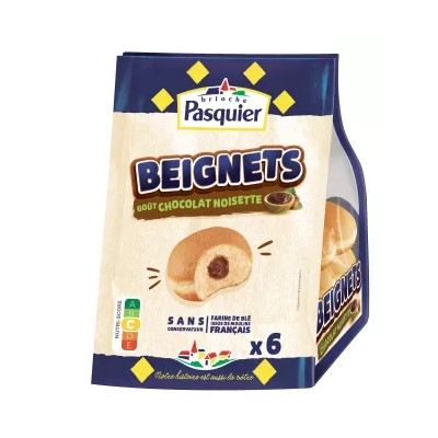 Chocolate Hazelnut Doughnuts 270g - BRIOCHE PASQUIER
