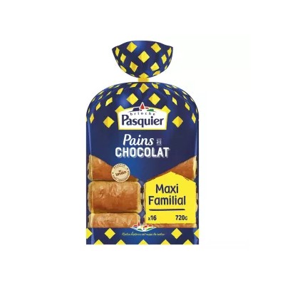 16 Pains au chocolat format Maxi familial 560g - BRIOCHE PASQUIER