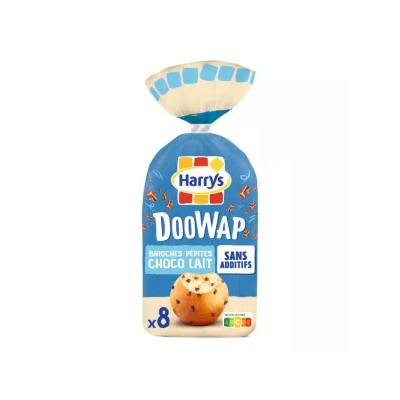 Brioche Doowap aux Pépites de Chocolat au Lait X8 330g - HARRYS