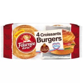 Croissants Burgers 70g X 4 - La Fournée Dorée