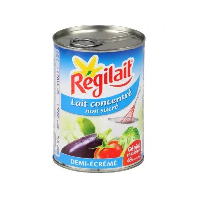 Lait concentré demi-écrémé non sucré 410g - REGILAIT