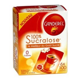 Edulcorante de Sucralosa Recargable 6 x 100 Tabletas - CANDEREL