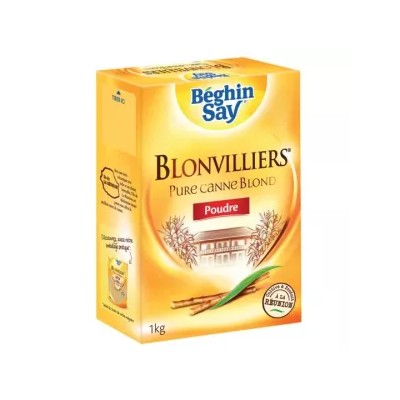 Azúcar de caña en polvo Blonvilliers 1 kg - BEGHIN SAY