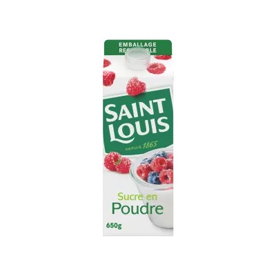 Sucre Poudre Pack 650g - SAINT LOUIS
