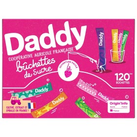 Sugar sticks, 120 sticks, 480g - DADDY