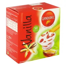 Sucralose Vanilla Flavored Sweetener 50 Sticks - CANDEREL