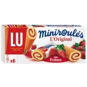 Mini Rollitos de Fresa x6 150 g - LU