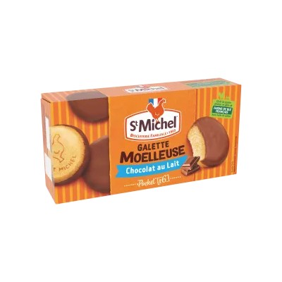 Soft Milk Chocolate Cookies, 180g - ST MICHEL