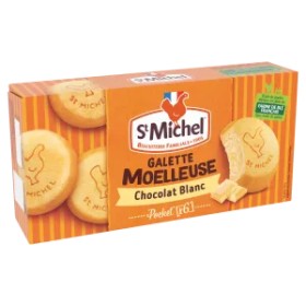 Galettes Moelleuses Chocolat Blanc, 180g - ST MICHEL