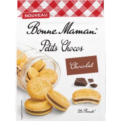 Galletas Rellenas de Chocolate, Bombones Pequeños, 250 g - BONNE MAMAN