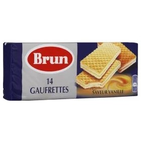 Gaufrettes vanille 146g - BRUN