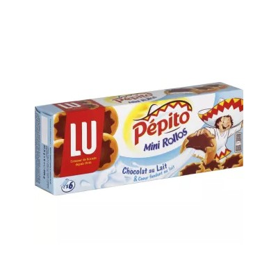 Pépito Mini Rollos Biscuits 225g - LU