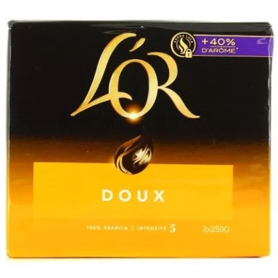 Café moulu doux 2x250g - L'OR