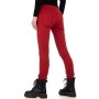 Jeans Femme Slim taille basse rouge