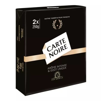 Café molido Arábica puro 2x250g - CARTE NOIRE