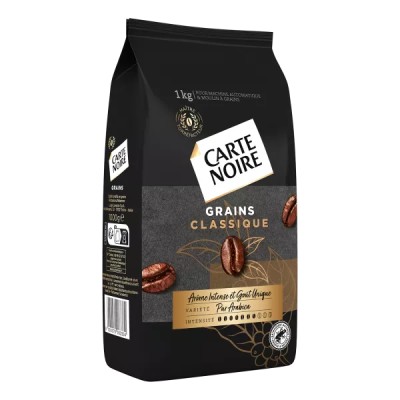 Café en grano de aroma intenso 1 kg - CARTE NOIRE