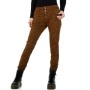 Women's brown leopard print jeans