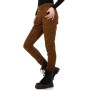 Jeans Femme imprimé léopard marron