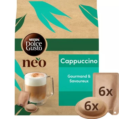Café Capsules Cappuccino Compatible Dolce Gusto Neo x6 - NESCAFE