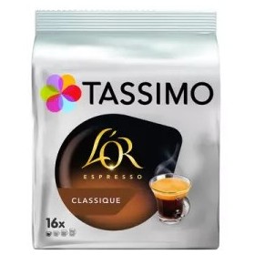 Classic Espresso Coffee Pods Gold X16 104g - TASSIMO