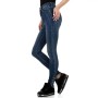 Women's jeans with raw pearl finish