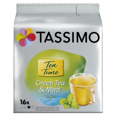 Twinings Mint Green Tea x16 40g sachets - TASSIMO